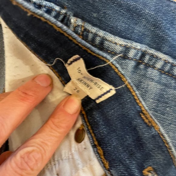 Madewell Skinny Blue Jeans - Picture 2 of 3